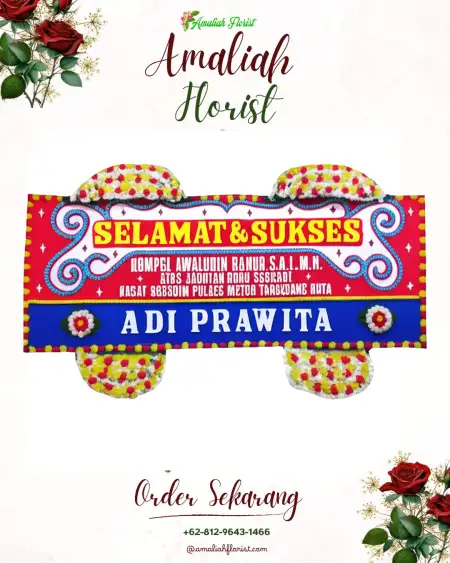 Papan Bunga Ucapan Selamat Kayan Hulu